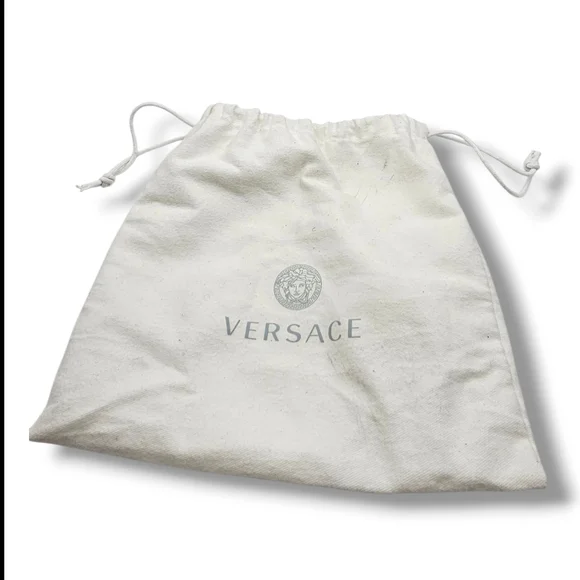 Versace Black Leather Belt